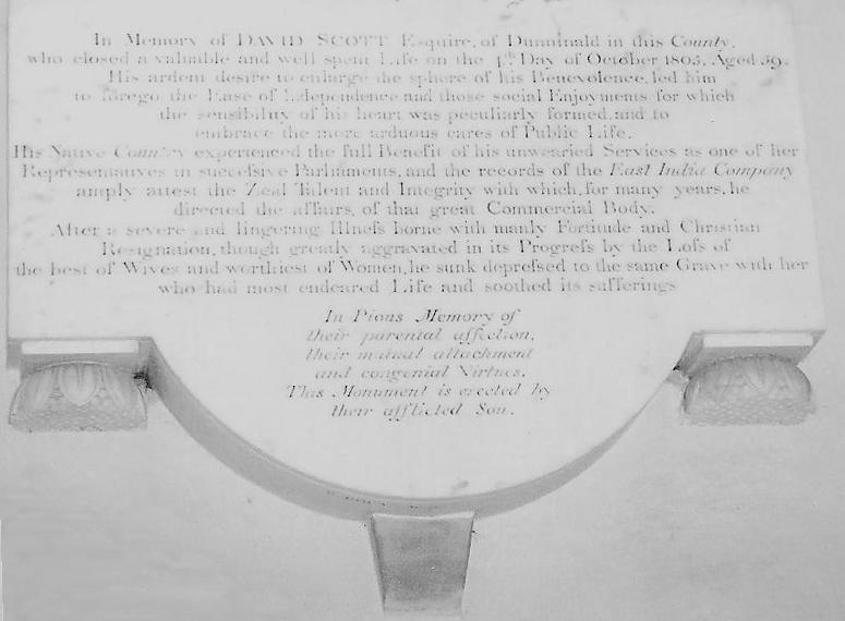 Memorial to David Scott