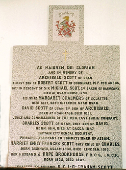 Memorial to Archibald Scott