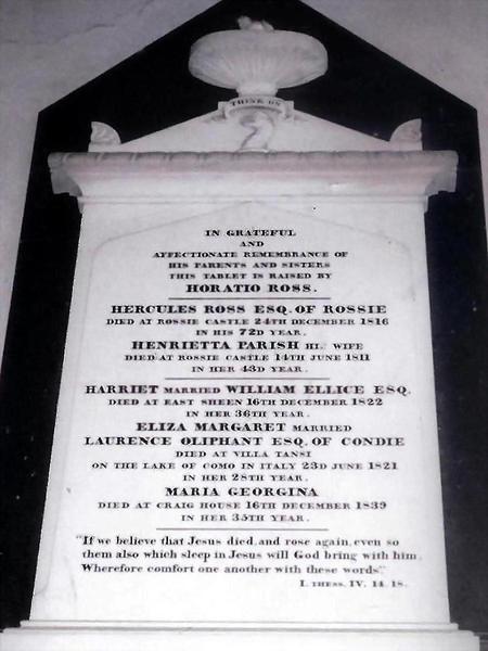 Memorial to Hercules Ross