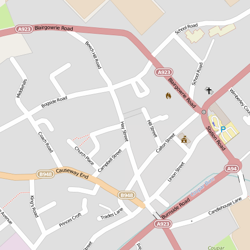 map of Coupar Angus