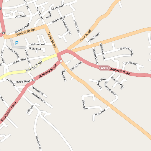 map of Forfar
